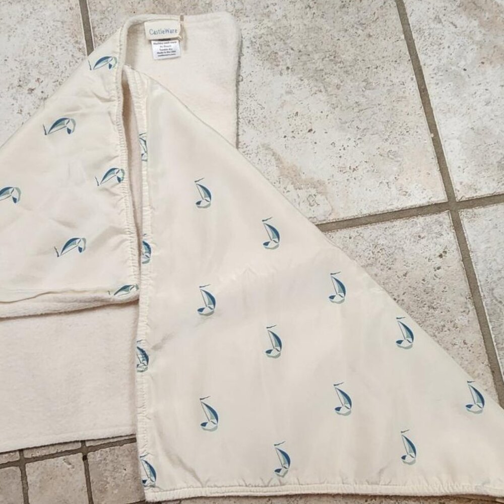 Bundle of Two CastleWare Organic Cotton Lovey Security Blanket 15 in by 15 in